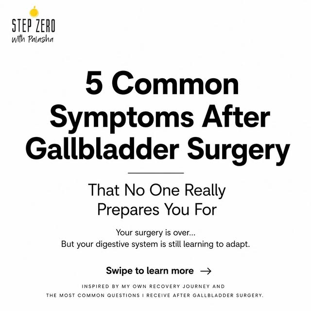 Five common symptoms after gallbladder surgery