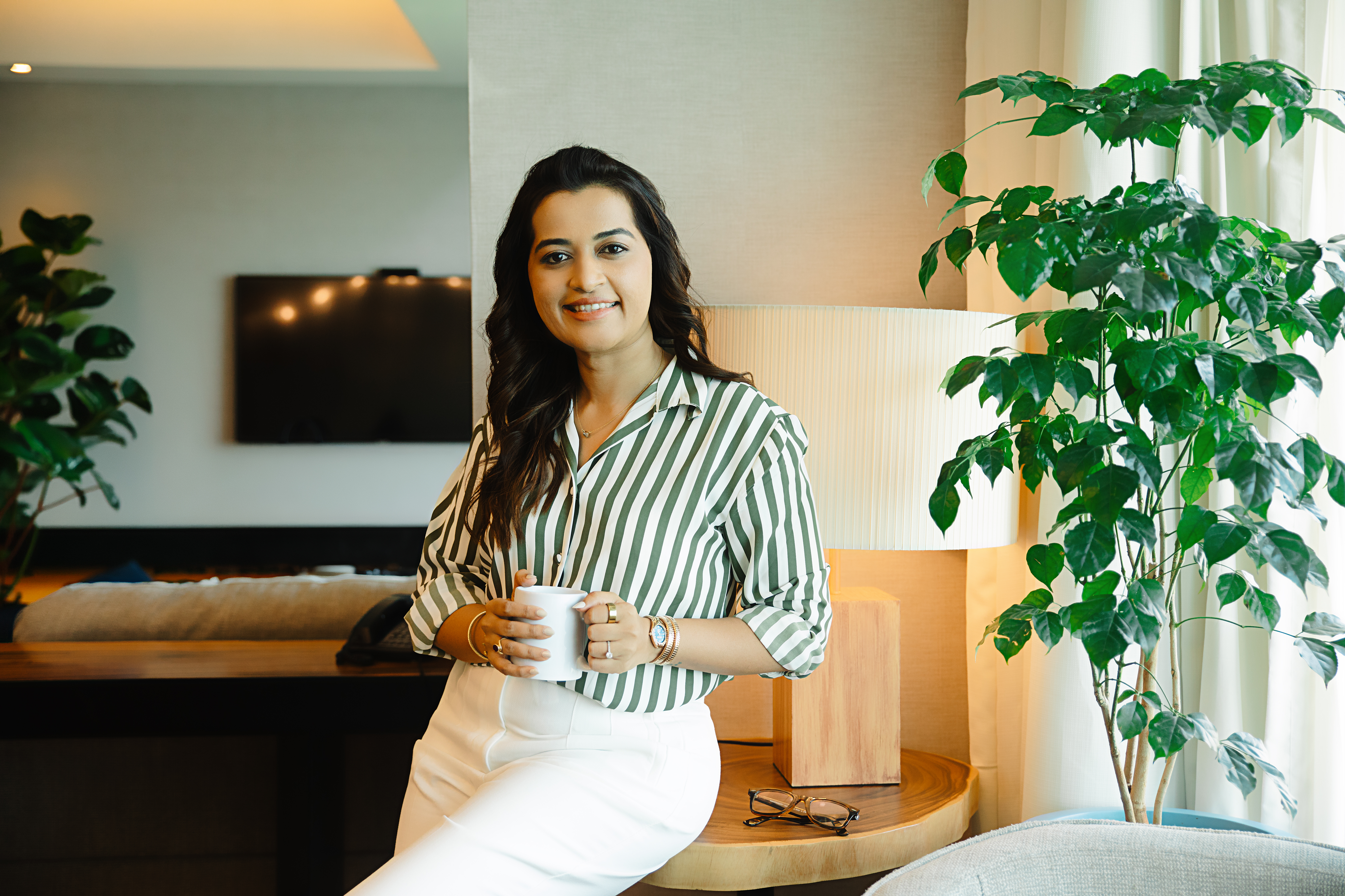 Palasha in a calm wellness setting